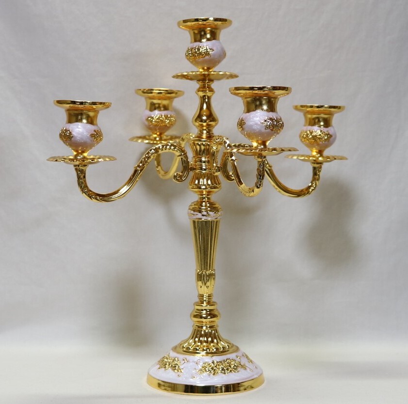 キャンドルスタンド欧風復古 五灯燭台    DT13拍卖