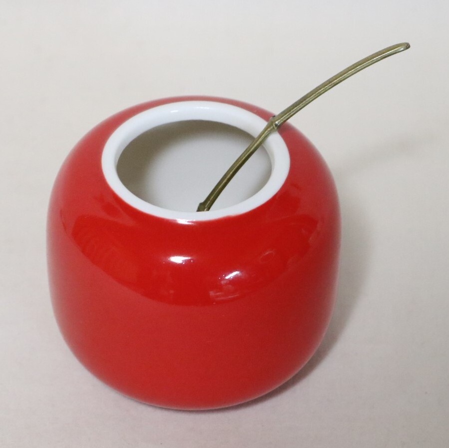 水滴 硯滴 唐土紅戊水瓶・水杓子    DJ11拍卖