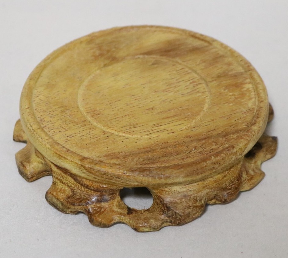 台座 花台・香炉台・飾台 唐木紅木 9.1㎝    DQ20拍卖