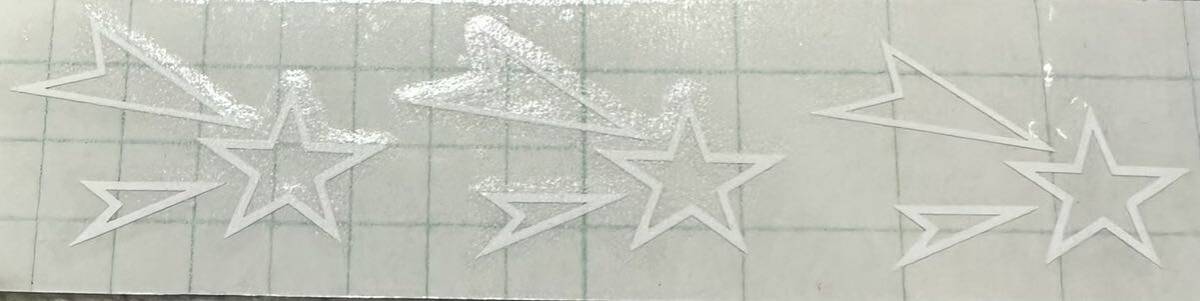 流れ星ステッカー ホワイト拍卖