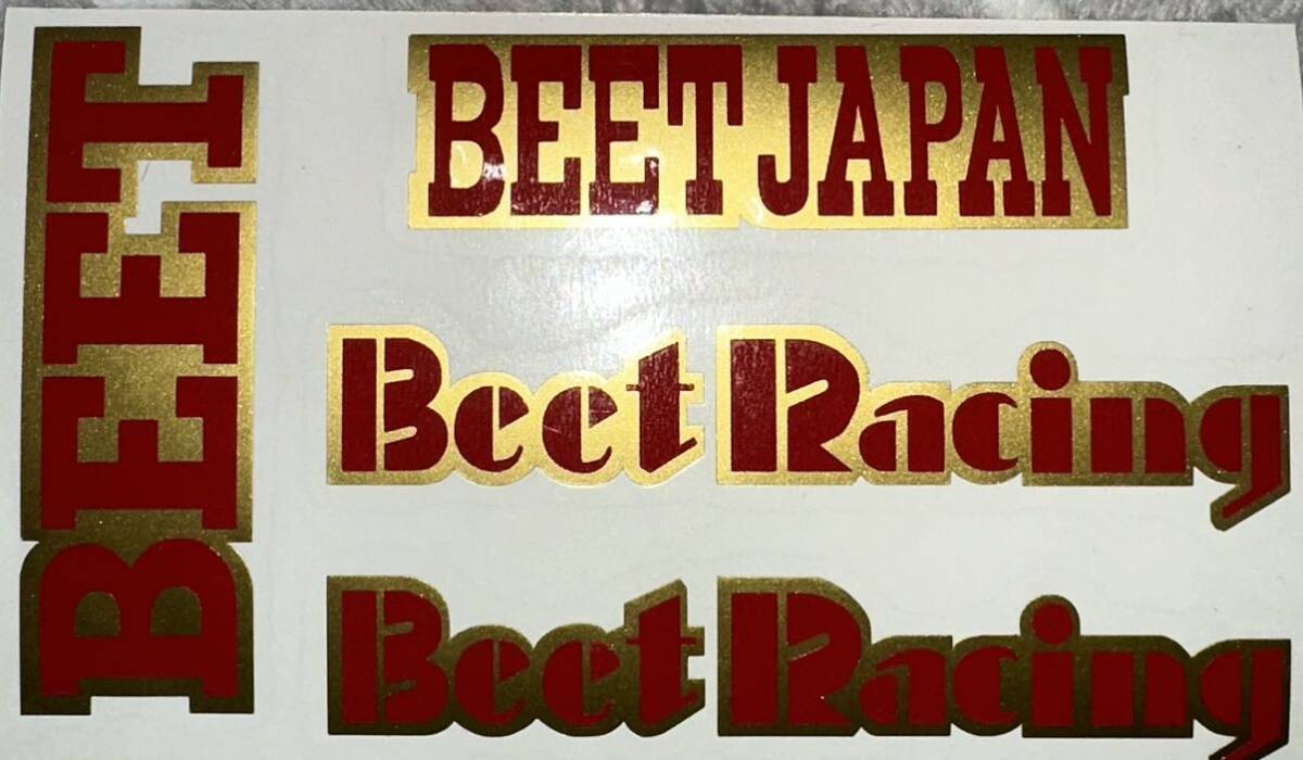 BEET仕様ステッカー ゴールド×レッド拍卖