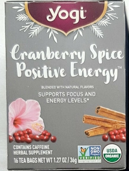 新商品 ★Yogi Tea 16袋×1箱 ヨギティー ポジティブエナジー(クランベリースパイス) オーガニック ハーブティー拍卖