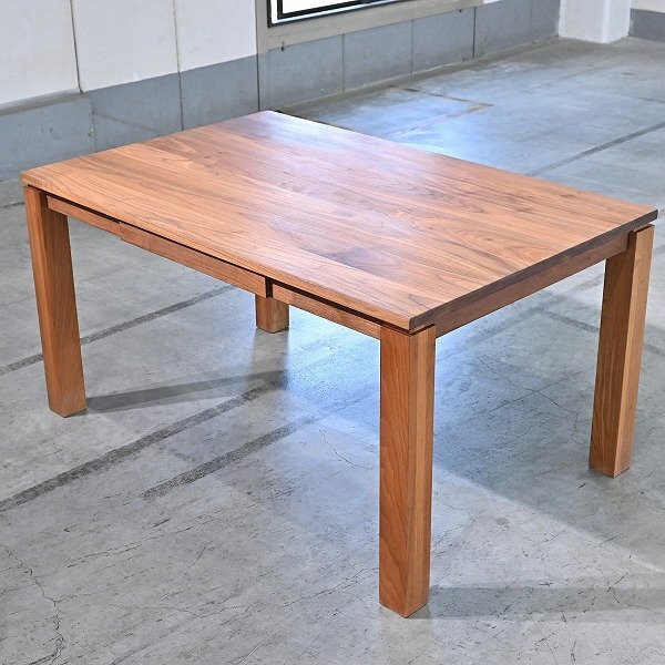 マスターウォール 37万「KRONE/クローネ」ダイニングテーブル ウォールナット無垢材 引き出し 2杯 リビング 北欧スタイル MASTERWAL拍卖