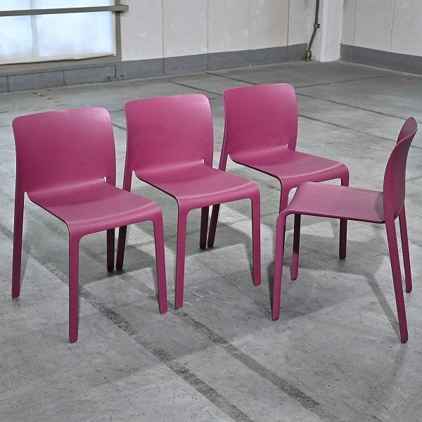 アクタス イタリア製 MAGIS 16万「CHAIR FIRST」4脚セットb ステファノ・ジョバンノーニ スタッキングチェア ファースト マジス ACTUS拍卖