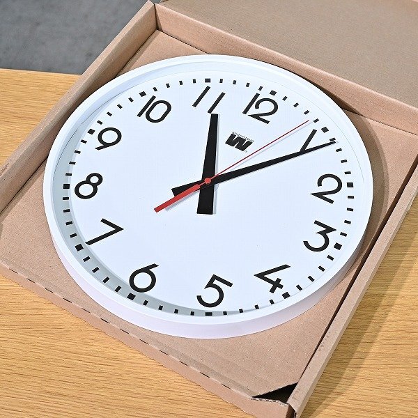 未使用品 スウェーデン WESTERSTRAND QUARTZ CLOCK「A-FACE」壁掛け時計 B リビング 書斎 オフィス 店舗 ウェスターストランド クロック拍卖