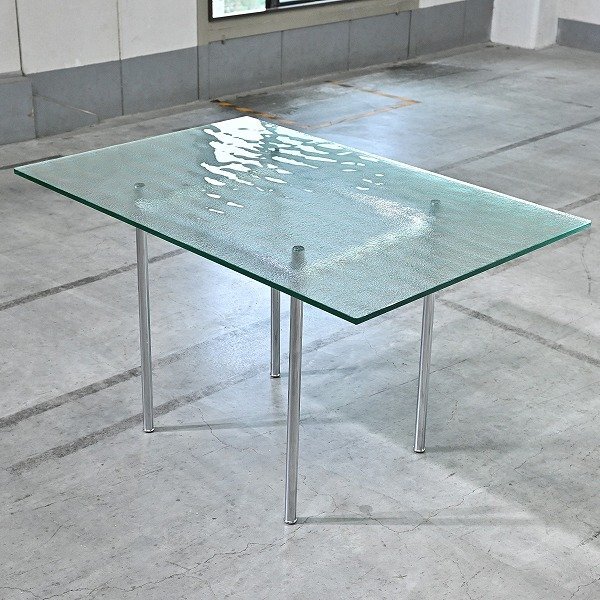 【引取限定】Cassina ixc. 72万「LC12/TABLE LA ROCHE」ダイニングテーブル ル・コルビュジエ ピエール・ジャンヌレ ロッシュ カッシーナ拍卖