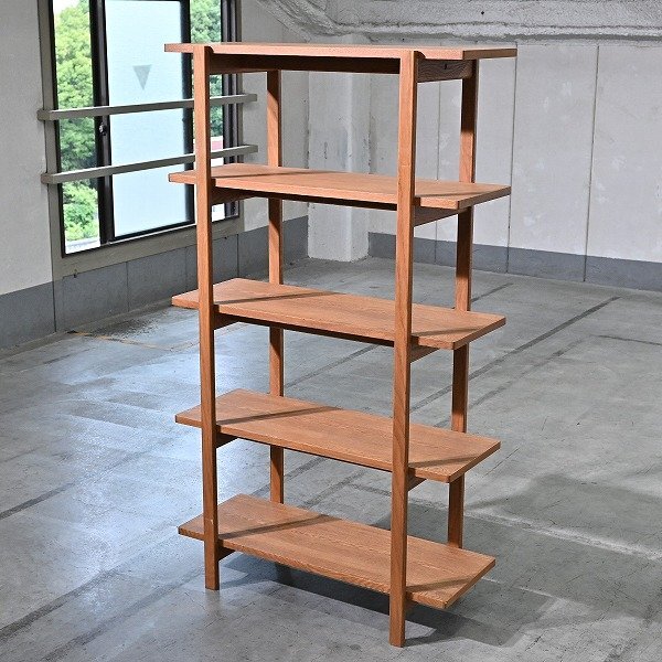 unico「ATTA」オープンシェルフ オーク無垢材 ナチュラル 北欧スタイル 飾り棚 ディスプレイ ラック ナラ 楢 アッタ ウニコ_カリモク拍卖