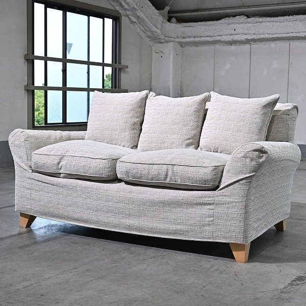 コンランショップ 55万「Heaven」ラブソファ クッション付き 2人掛け ヘヴン リビング ダイニング カバーリング THE CONRAN SHOP拍卖