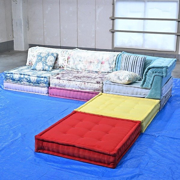 クリーニング済み 最高級 フランス ロッシュボボア 367万「MAH JONG」ソファセット ジャン=ポール・ゴルチエ Roche Bobois マジョン拍卖