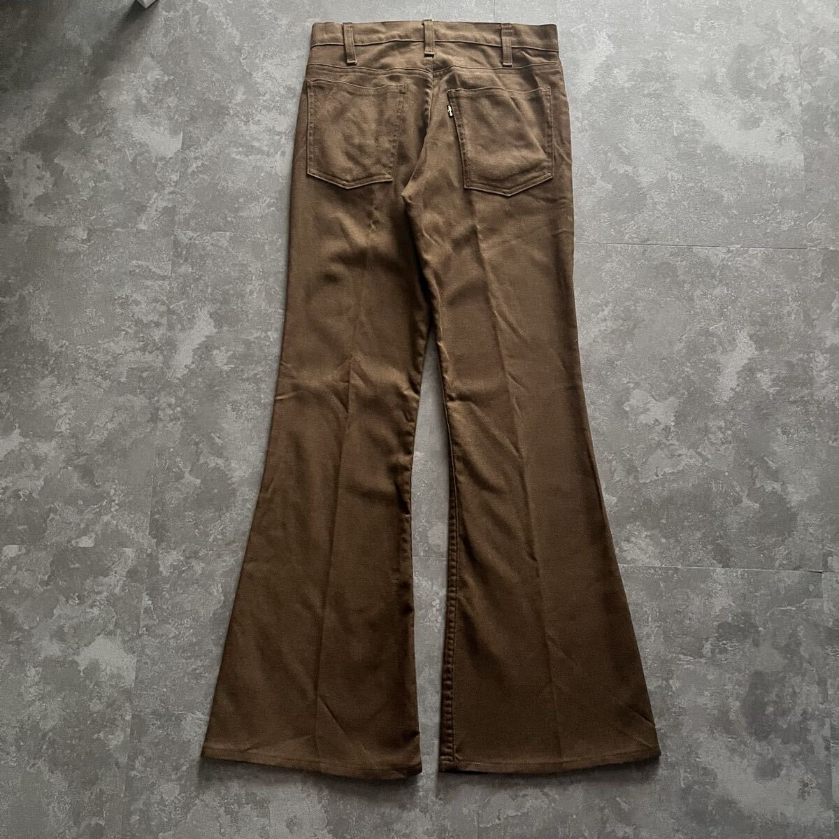 Levi’s リーバイス スタプレ ベルボトム 646684ブラウン 70’s スラックスパンツ ビンテージ ヴィンテージ USA製拍卖