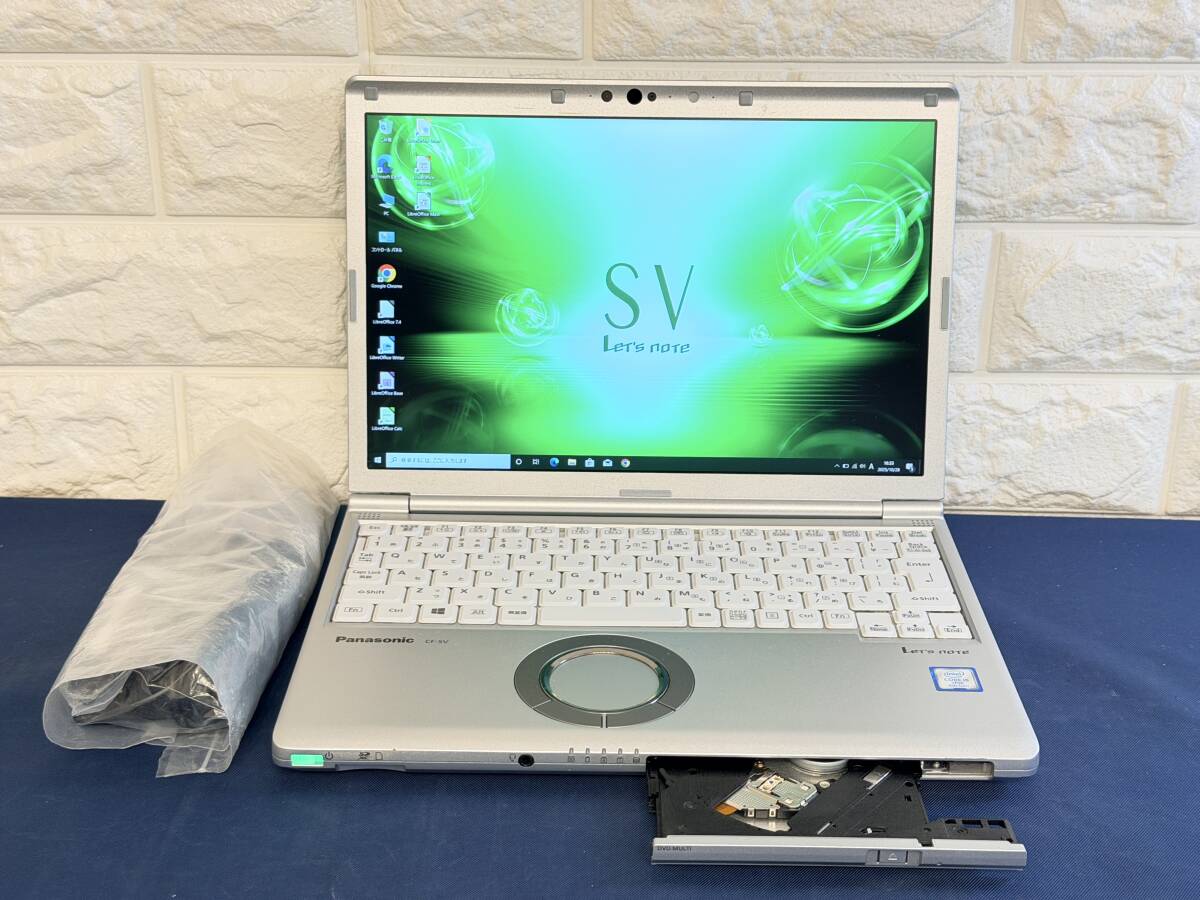 【★SV7/DVDモデル 良質・超美品】 Panasonic Let's note CF-SV7RDAVS /Core i5 8350U/8GBメモリ+256GB・SSD/12.1型/DVDマルチ 拍卖