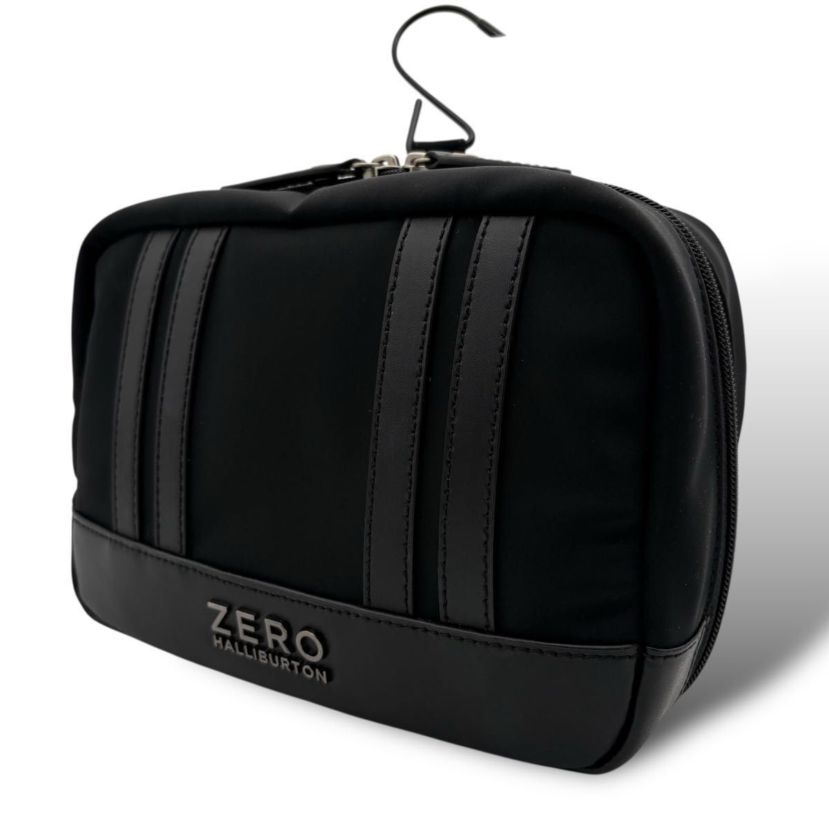 【未使用級 希少】ZERO HALLIBURTON THEJOURNALCOLLECTION トラベルポーチ ガジェットポーチ 黒 完売品 入手困難 拍卖