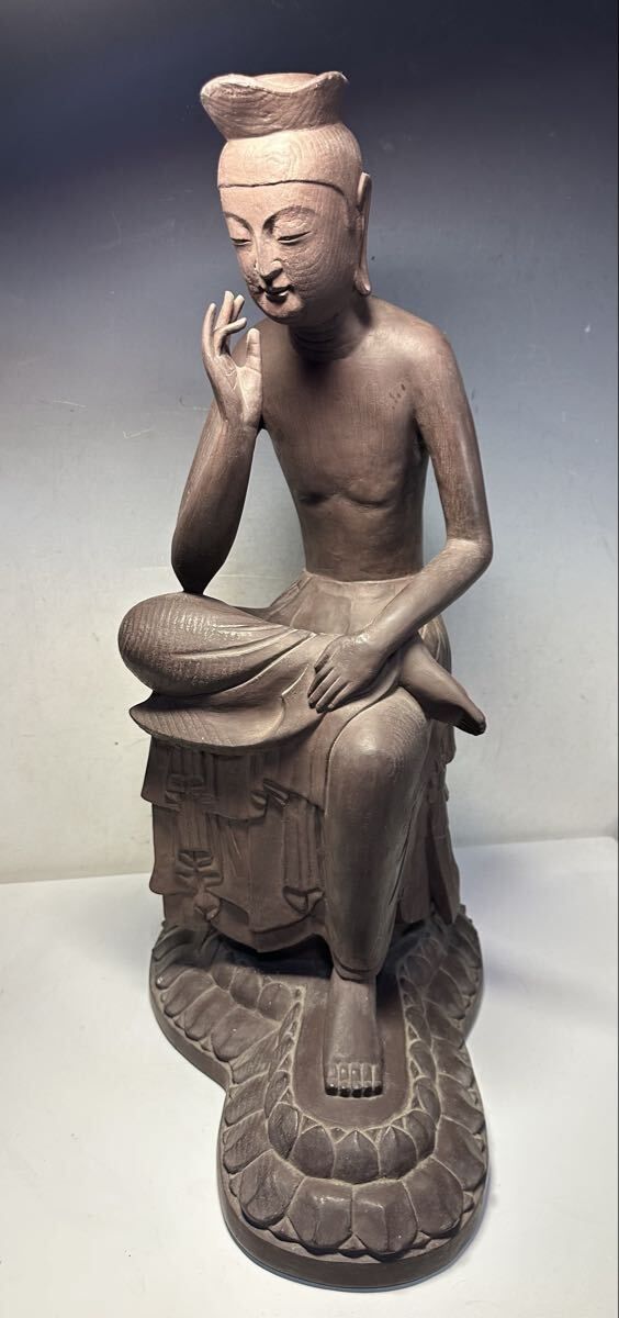 ◆国宝広隆寺弥勒菩薩半跏思惟像◆精密模写仏像◆仏教美術◆拍卖