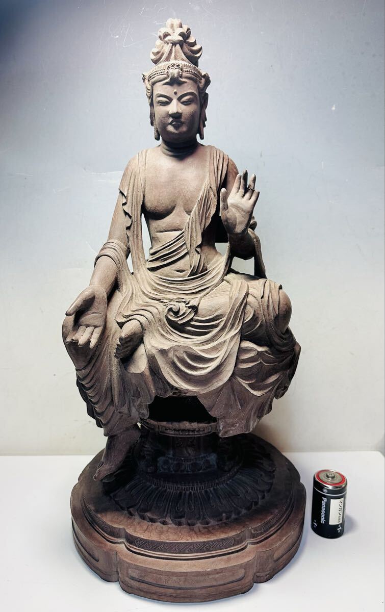 ◆仏教美術◆伝如意輪観音◆全高49センチ◆京都宝菩提院願徳寺 国宝写し◆仏像佛像◆精密樹脂仏◆拍卖