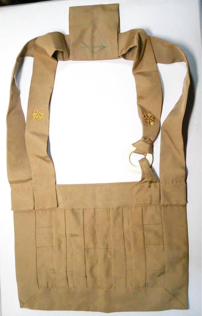 ◆曹洞宗◆◆淡茶色絡子◆両山紋◆正絹◆幅33 丈25竿丈81センチ◆寺院用仏具◆法衣◆法要◆葬儀◆拍卖