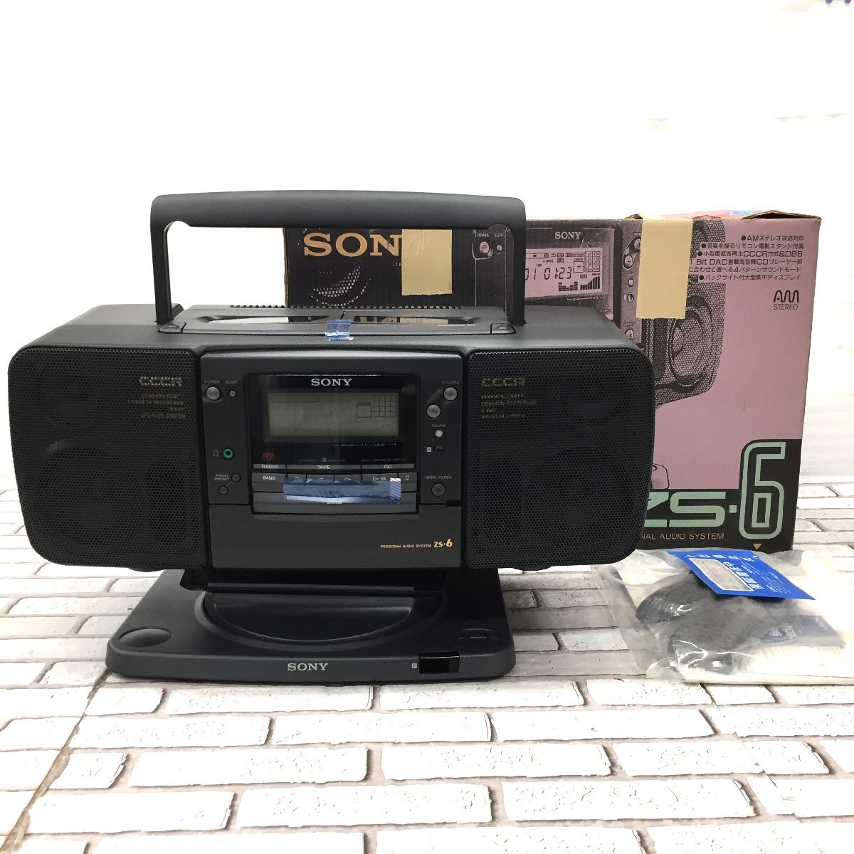 未使用品 SONY ソニー ラジカセ ZA-6 93年製 レトロ 長期保管品 現状品 CJ11.007 /12拍卖