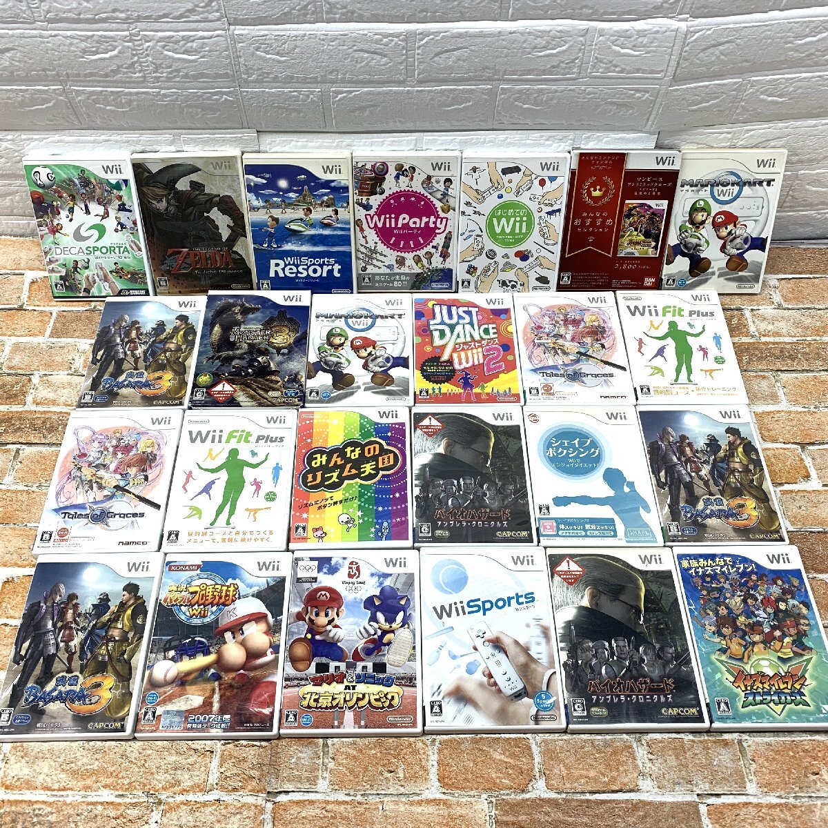 任天堂 Wiiソフト 25本 リズム天国/ゼルダの伝説/マリオカート他  動作未チェック ジャンク BO11.003拍卖