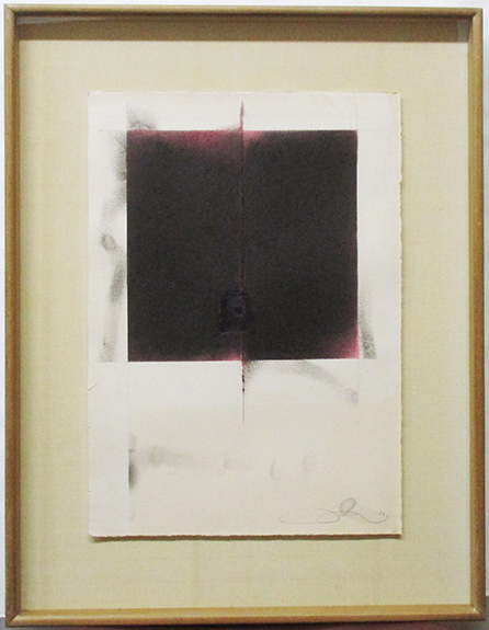 井田照一『ドローイング No.3』パステル、紙 サイン有 額、箱、黄袋付き 1983年制作 GALLERY UEDAシール拍卖