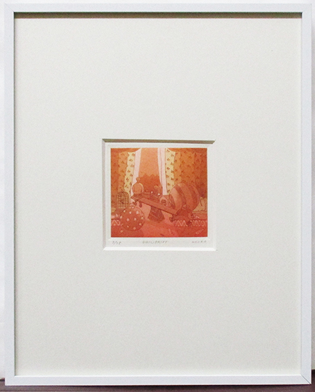 小浦昇『EQILIBRIST』銅版画 ed.9/75. 鉛筆サイン 額付き(箱なし)拍卖