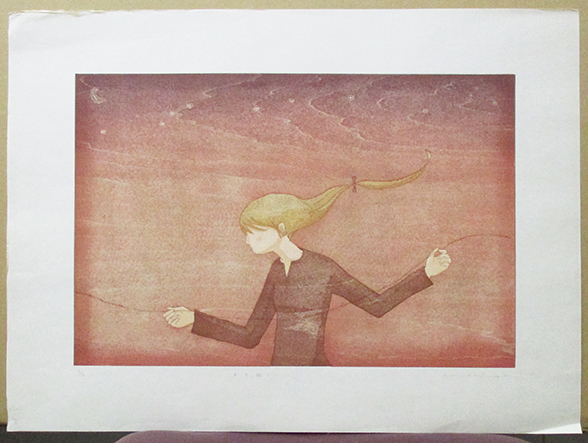 鈴木敦子『声を頼りに』木版画 ed.6/16. 鉛筆サイン シートのみ 2004年制作 「鈴木敦子2003-2012 全作品集(不忍画廊)」No.04-02拍卖