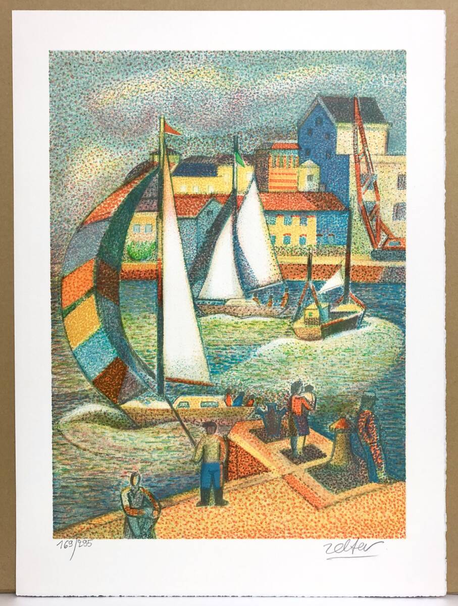 Georges Zelter『タイトル不明』リトグラフ ed.169/295. 鉛筆サイン シートのみ拍卖