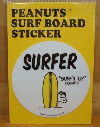 新品SNOOPY PEANUTS SURF BOARD STICKER(スヌーピーサーフボードステッカー) SNP-19004拍卖