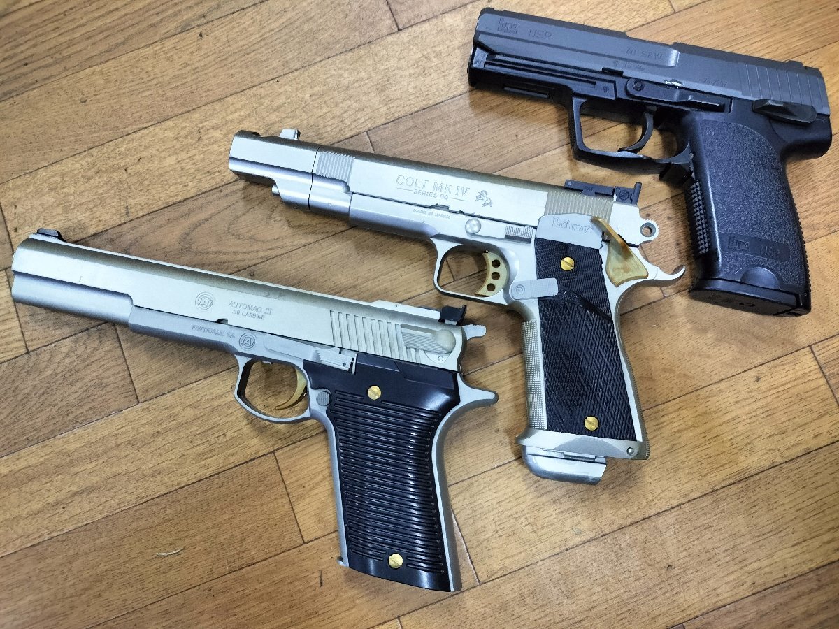 ★【現状品】 エアガン 3丁 まとめ売り AUTOMAG3/COLT MK4/40S&W★拍卖
