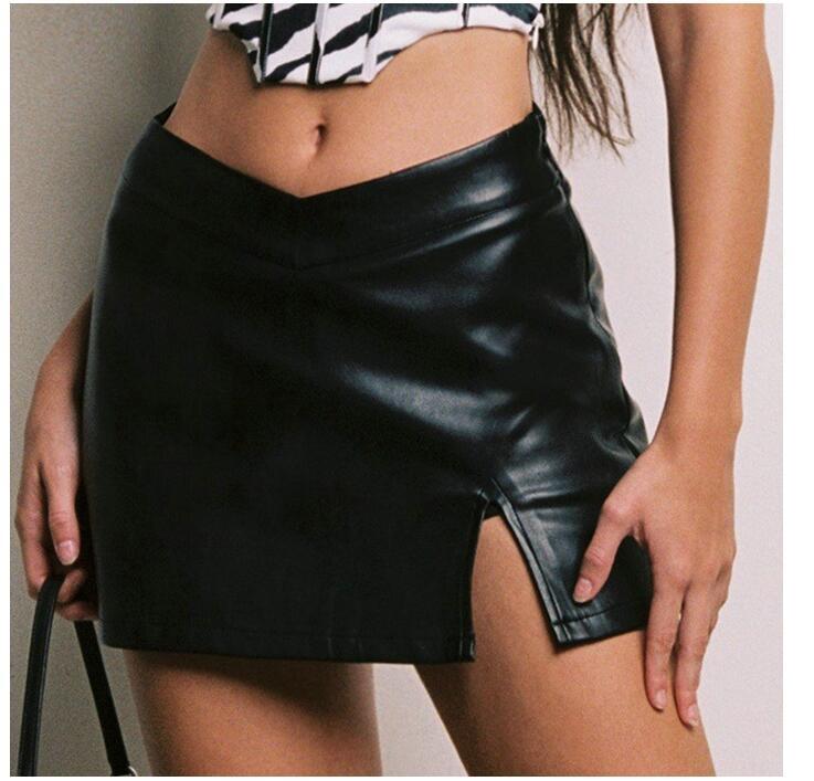 M1024 スカートレディース● 着心地抜群 20代30代40代 ●    綺麗  sexy 合皮  ミニ丈拍卖