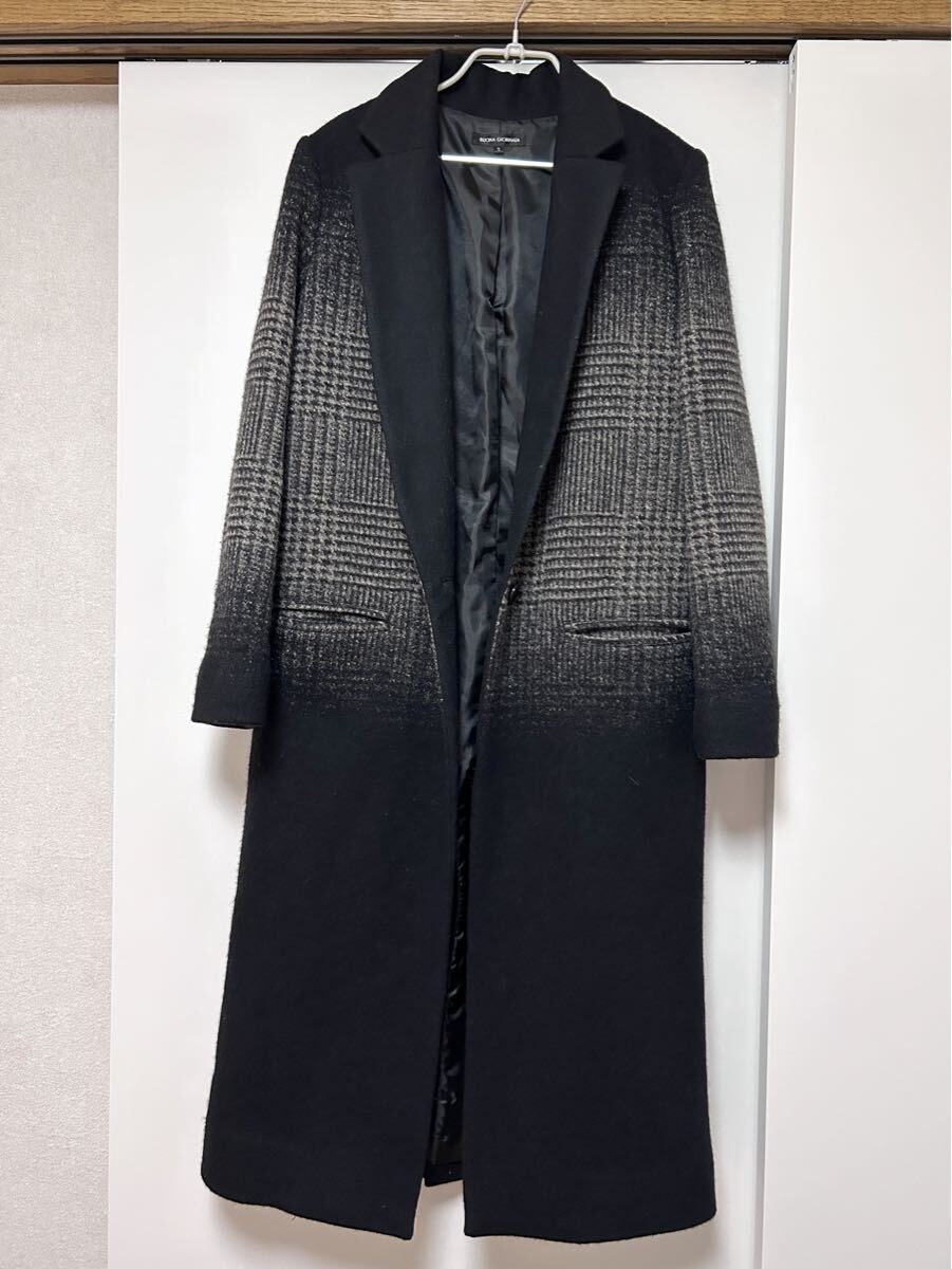 BUONA GIORNATA グラデーション柄チェスターコート S拍卖