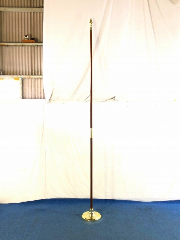 【米軍放出品】未使用品 旗棒 旗用ポール フロアスタンド 旗棒立て フラッグポール フロア旗ポールセット (220) ☆BJ30DK-W#25拍卖