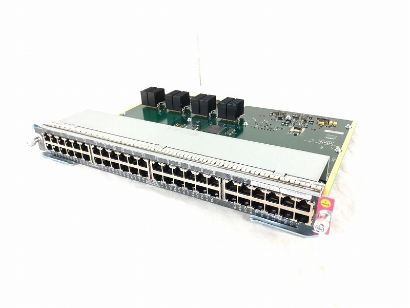 #【米軍放出品】未使用品 CISCO 4500 ラインカード 48ポート WS-X648-RJ45-E Catalyst 4500Eシリーズ (100)☆CJ2F#25拍卖