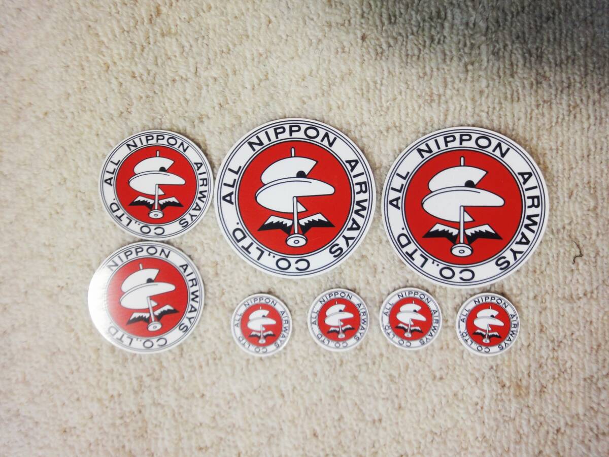 数量限定僅か 早い者勝ち ANA ステッカー 新品 ダヴィンチ 3サイズ シール モヒカン 8枚セット スーツケース ハードケース 01 全日本空輸拍卖