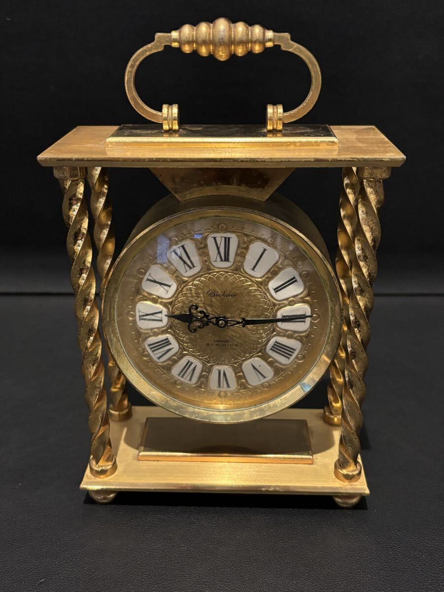 IMHOF ゼンマイ式 置時計 STRIKING ジャンク拍卖