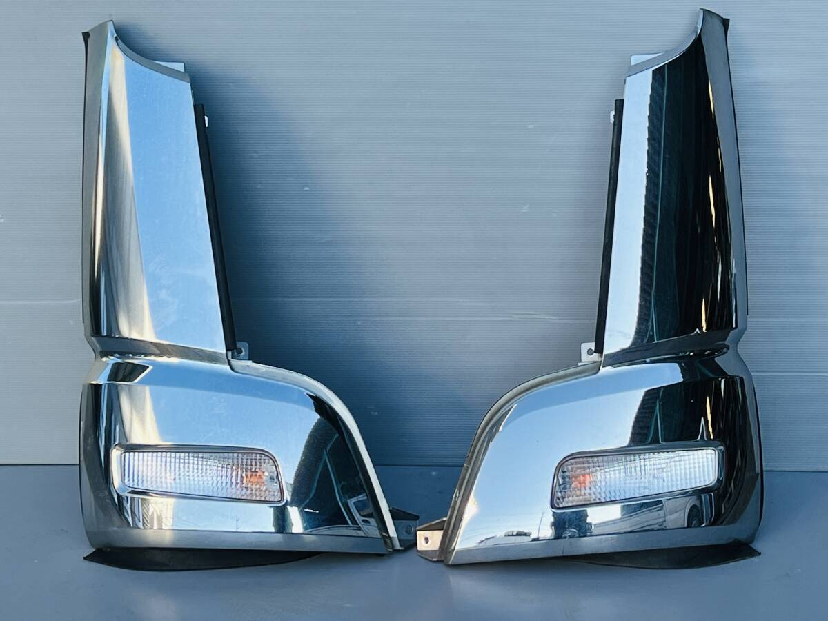 19086N 純正 三菱 ふそう 07 スーパーグレート メッキ コーナー パネル 左右 セット拍卖