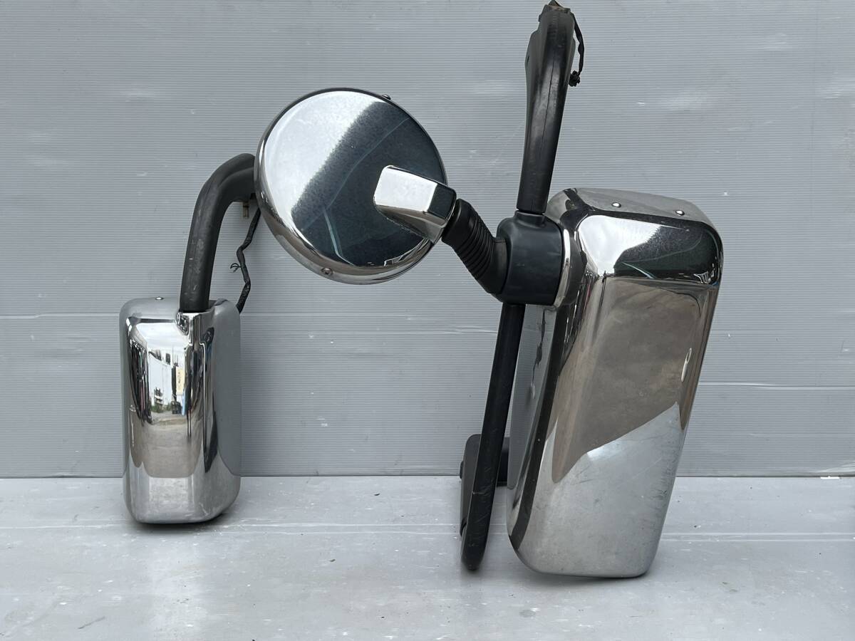 1A050N 純正 三菱 ふそう 07 17 スーパーグレート メッキ ミラー 熱線 ヒーター 付き 左右 セット拍卖