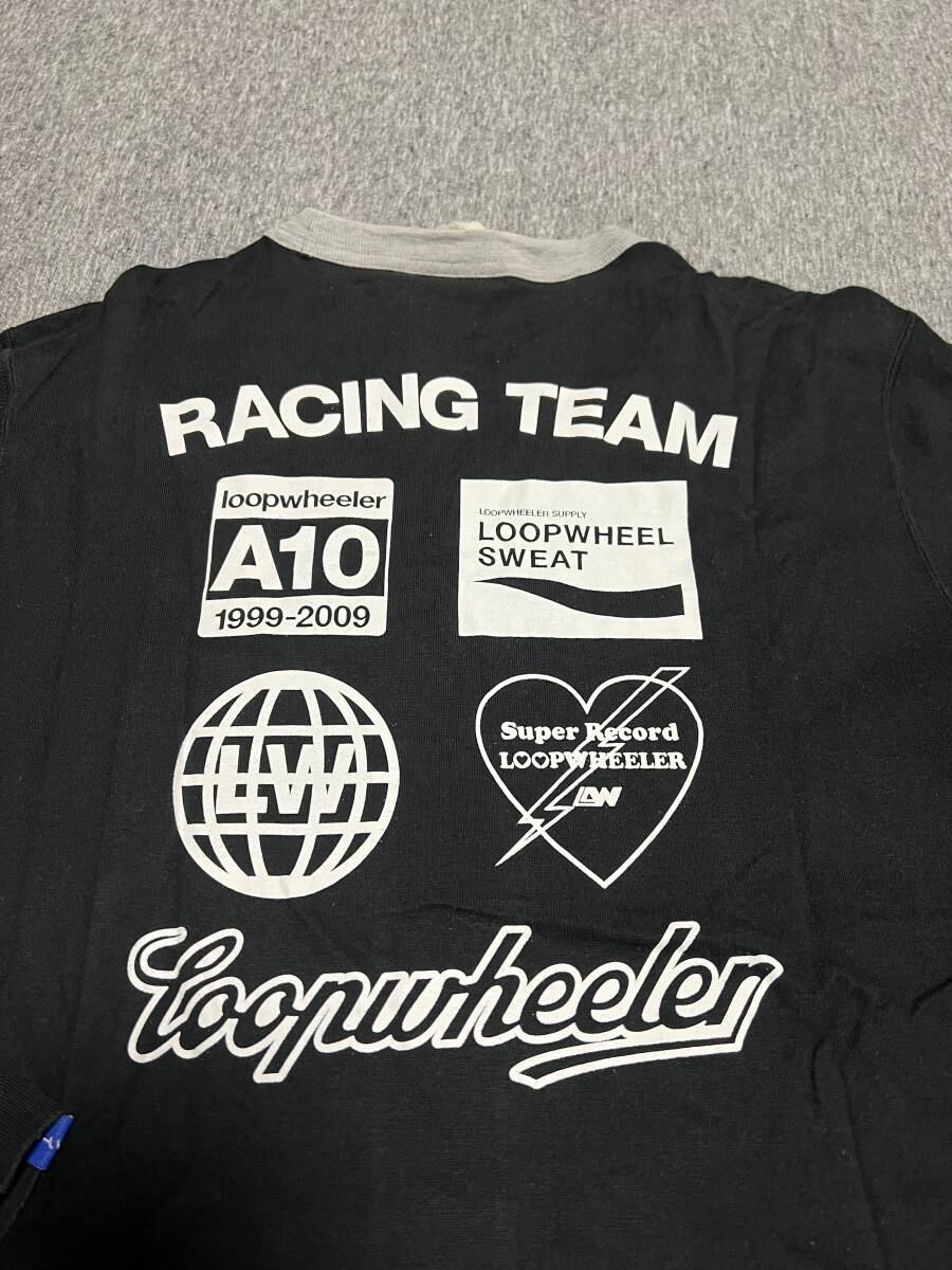 LOOPWHEELER ループウィラー 10周年? 記念 Tシャツ 長袖 ロングスリーブ ブラック 黒 文字 ロゴ Sサイズ 限定 コレクター 当時物拍卖