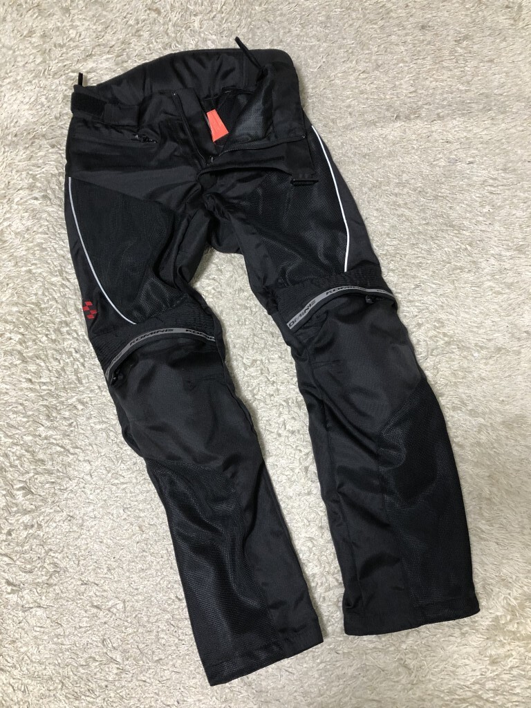 ◆ KOMINE コミネ 07-700 プロテクトライディングメッシュパンツ 黒系 ブラック系 Mサイズ パッド入り拍卖
