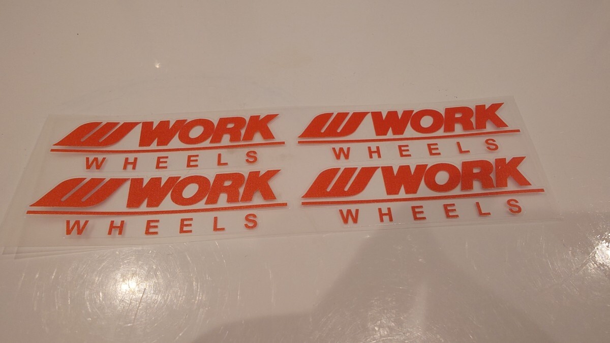WORK WHEELS(ワーク) ステッカー【赤・レッド】拍卖