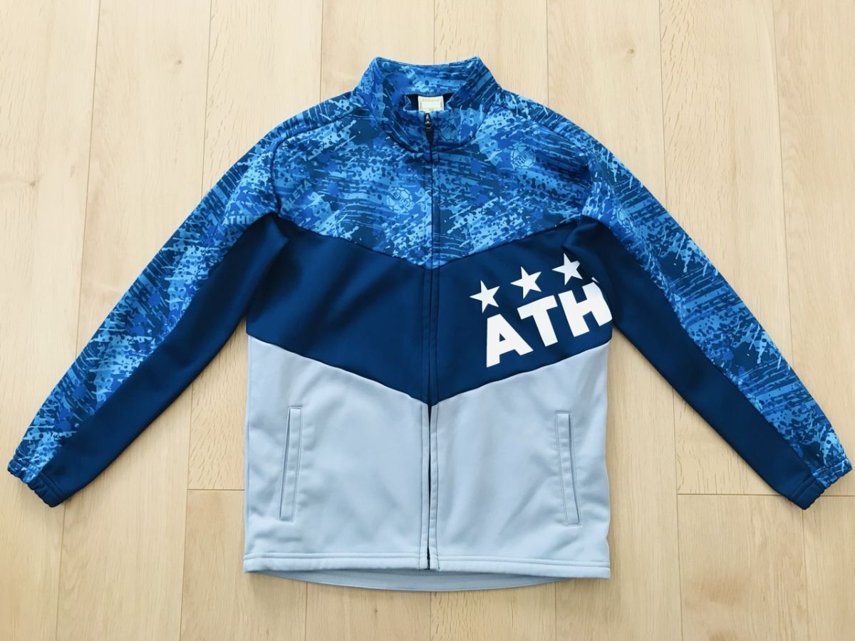 【美品】ATHLETA アスレタ*ジャージジャケット*ネイビー系*160拍卖