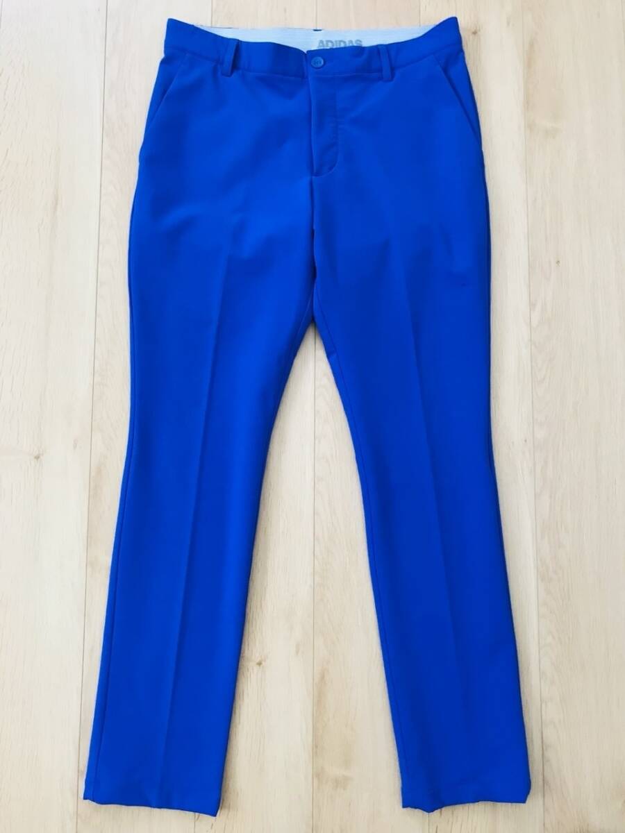 【良品】adidas*ドライストレッチパンツ*ブルー*O拍卖
