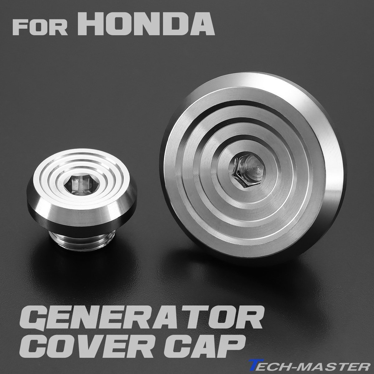 ジェネレータカバーキャップ セット ホンダ車汎用 SUS304ステンレス マットシルバー TH0325拍卖