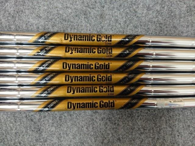 Dynamic Gold Tour Issue ダイナミックゴールド ツアーイシュー (S200) #5-PW用 6本セット アイアン用 スチールシャフト 日本仕様拍卖