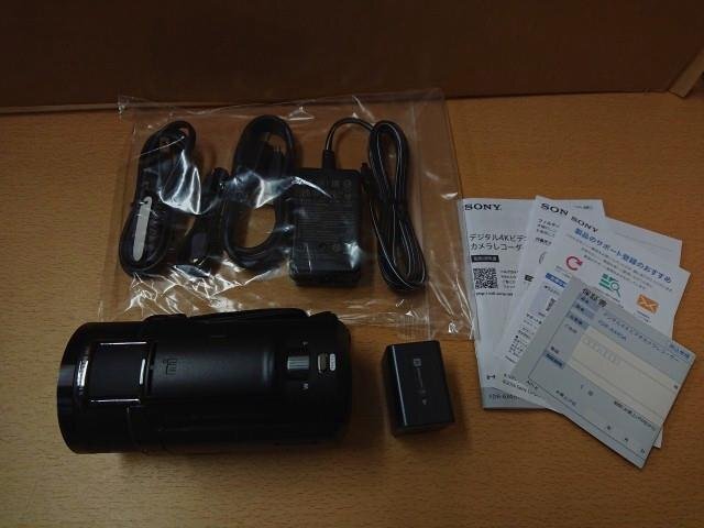 @【未使用品】SONY デジタル4Kビデオカメラレコーダー FDR-AX45A (B) ブラック デジタルビデオカメラ ハンディカム ソニー拍卖