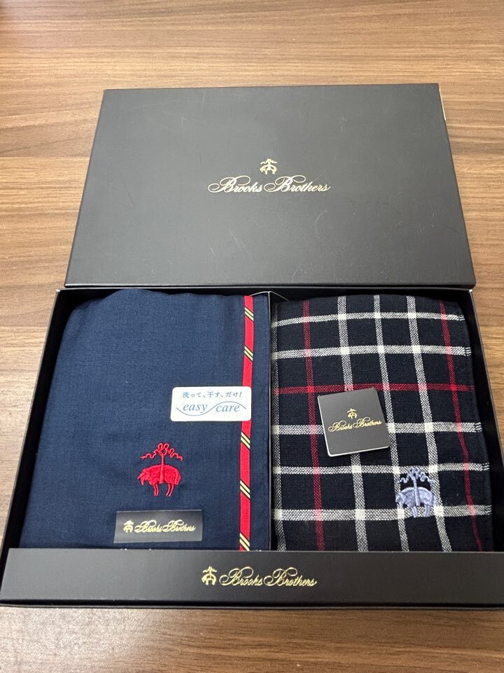新品未使用ブルックス ブラザーズBROOKSBROTHERS ハンカチ2枚セット拍卖