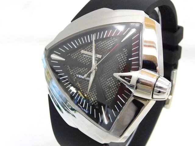 新品同様品 HAMILTON ハミルトン ベンチュラ XXL Auto ■ H24655331 ラバーベルト 腕時計 自動巻き オートマ メンズ ウォッチ 裏スケ □7J拍卖