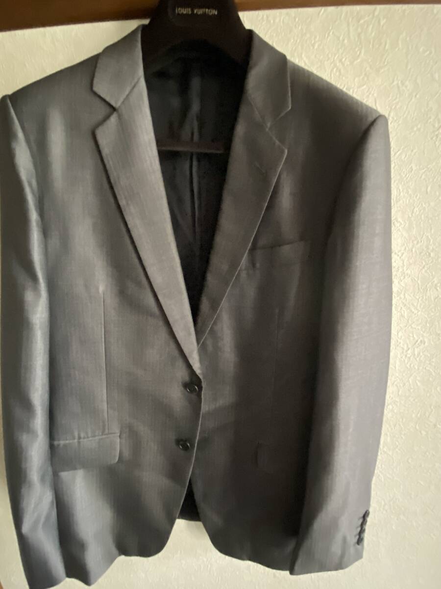 美品 カルバンクライン Calbin Klein スーツ セットアップ テーラードジャケット パンツ スラックス 総裏 2つボタン Lサイズ 拍卖