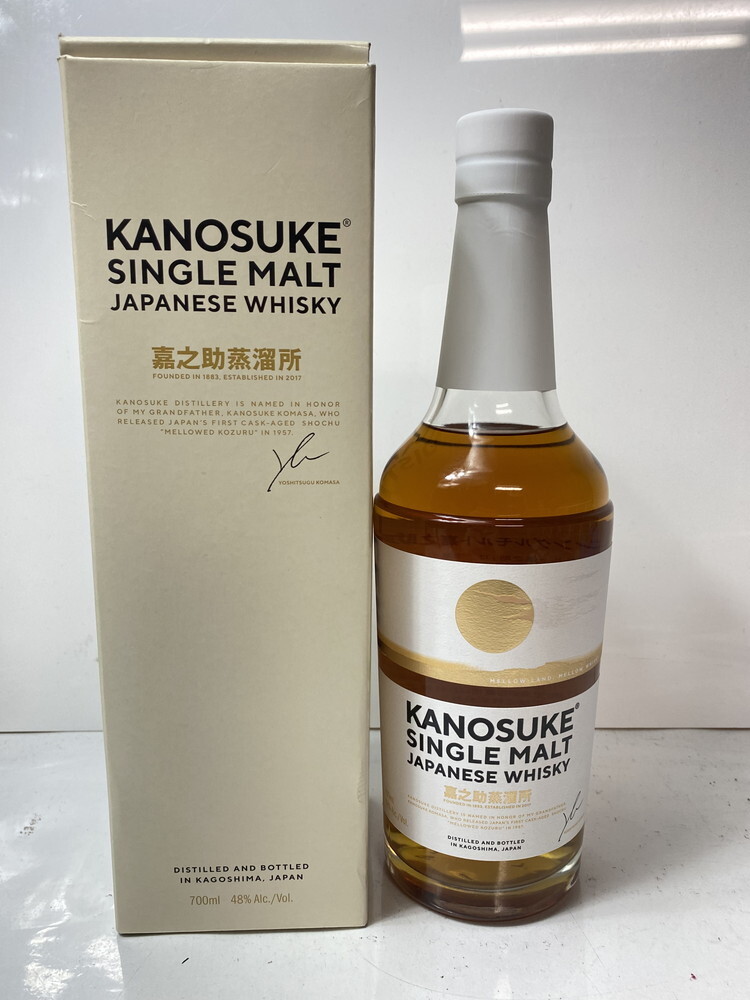 ICH (宮城県内のみ発送) 【現状渡し品】 未開栓 KANOSUKE 嘉之助蒸溜所 700ml 48% シングルモルトウイスキー 〈214-251015-AA-02-ICH〉拍卖