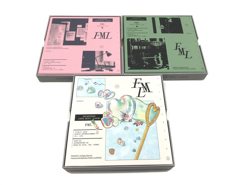 TAG【現状渡し品】★まとめ売り ★SEVENTEEN 10th Mini Album FML 3種セット ★ディスクヤケ・欠品あり〈084-251028-TI-04-TAG〉拍卖