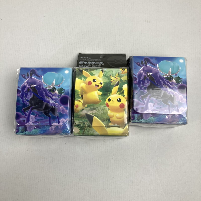 FUZ【未使用品】ポケモンカード デッキケース ピカチュウの森/バドレックス(こくばじょうのすがた)×〈081-251006-KY-22-FUZ〉拍卖