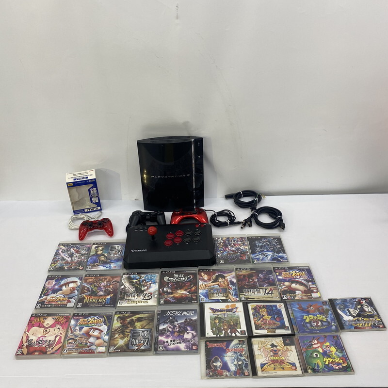 TEI【現状渡し品】SONY PlayStation3 (CECHA00) PS3 本体+コントローラー&ソフトセット 海賊無双 ドラクエ7 など〈023-251008-TS-01-TEI〉拍卖